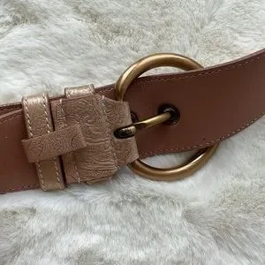 Prada | Accessories | Prada Leather Belt Rose Gold Pink With  display picture 1